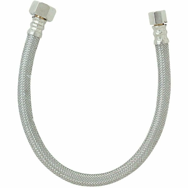 All-Source 3/8 In. C X 1/2 In. F X 16 In. L Stainless Steel Faucet Connector 496-002DIB
